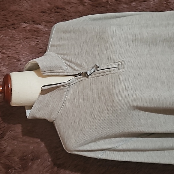 True Grit Long Sleeve Quarter Zip Pullover T-Shirt - Picture 2 of 6